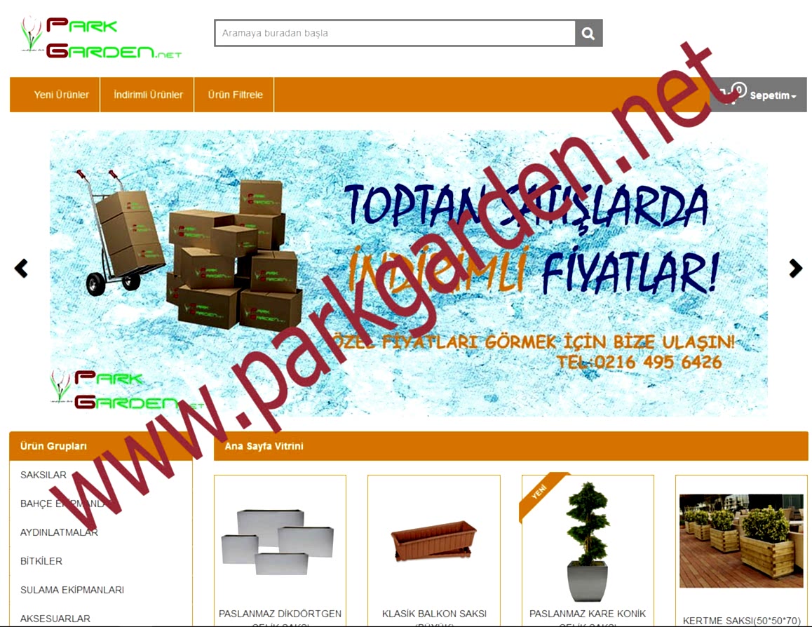 E-ticaret web sitemiz hizmetinizde